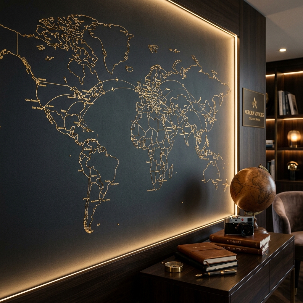 Mapa de experiencias globales premium — HAR TRAVELS